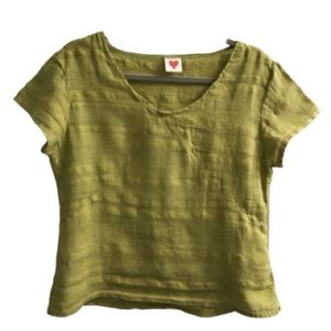 Jackie Loves John Green Linen Top M